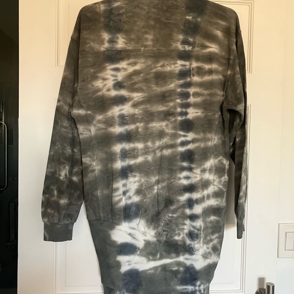 Young fabulous & Broke turtleneck sweatshirt dress, Medium, tie dye - Picture 3 of 5